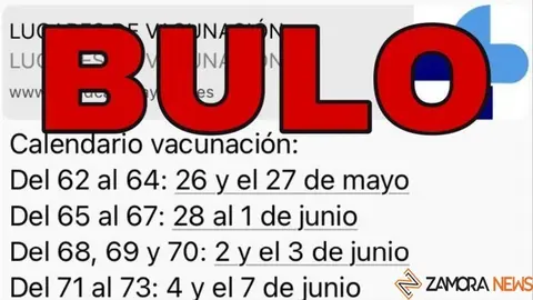 Supuestas fechas de vacunaciones, que son un bulo. Foto Jcyl