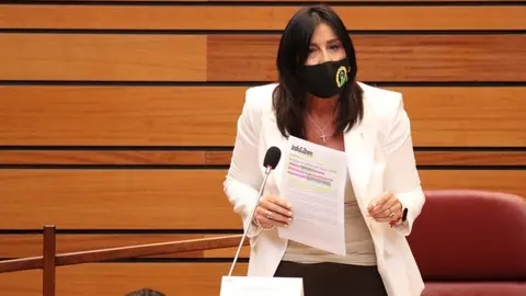 Ana Sánchez en las Cortes. Foto de archivo