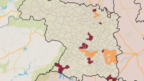 Mapa municipios con una iA muy alta a 7 días (26 de mayo)