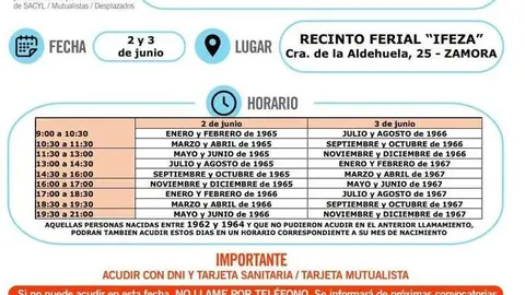 vacunacion quintos del 65 66 67