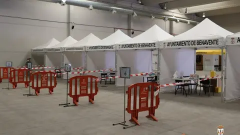 Centro de Negocios de Benavente preparado para las vacunaciones