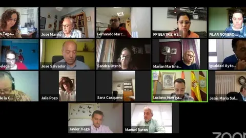 Momento del Pleno en el Ayuntamiento de Benavente