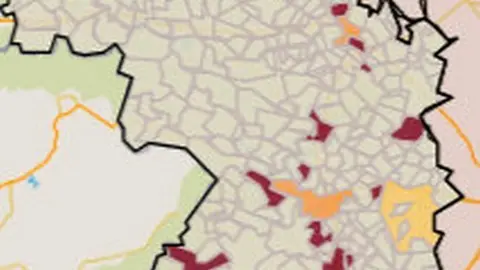 Mapa de riesgo por municipios