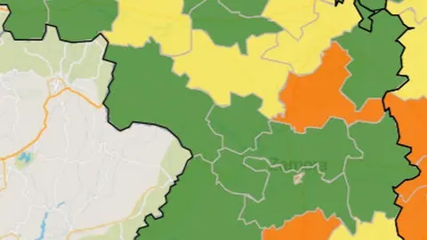 Mapa de incidencia por ZBS