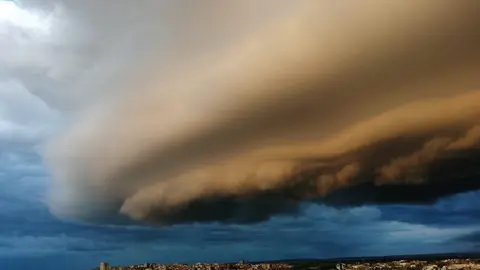 Imagen de un día de tormenta en Zamora