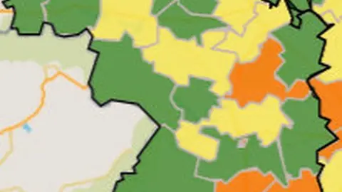 Mapa de incidencia por ZBS