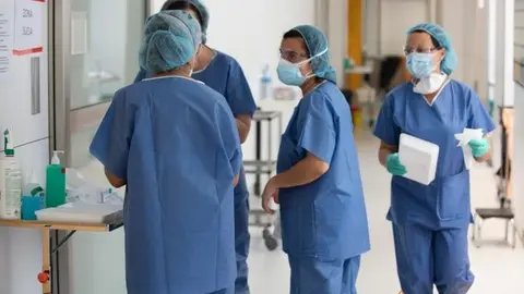 Sanitarias en un hospital