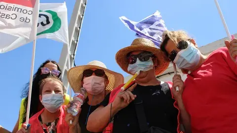 Imagen de archivo de la protesta de los empleados de la fábrica de Siro en Toro