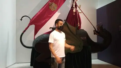 Conmemoración de la tarasca del Corpus de Ramón Álvarez