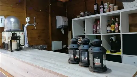 Interior de un bar