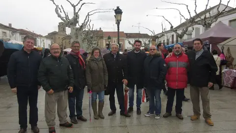 PSOE Fuentesaúco. La Guareña. Raquel Portilla y dirigentes socialistas (1)