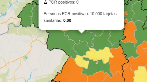 Mapa ZBS a siete días (5 de junio)