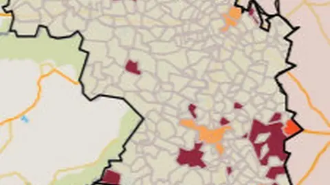 Mapa de incidencia por municipios