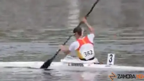 Eva Barrios durante la competición