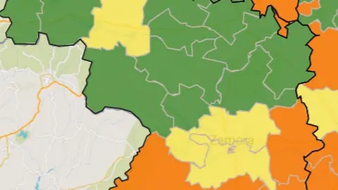 Mapa de incidencia por ZBS