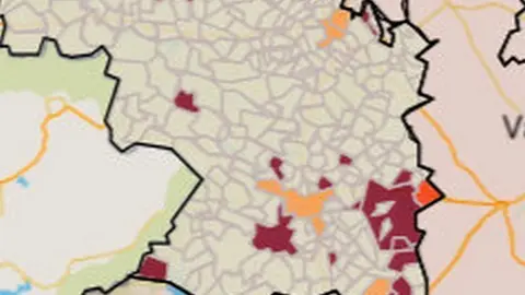 Mapa de riesgo por municipios