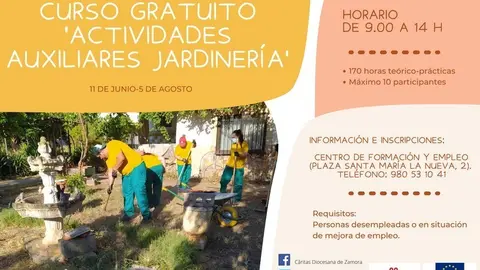 Curso de Jardinería de Cáritas