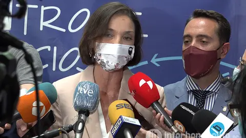 Reyes Maroto durante su visita a Benavente. Imagen: Interbenavente.es
