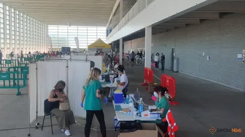 Vacunación en el recinto ferial de IFEZA