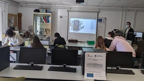 Alumnos del IES "Los Sauces" de Benavente