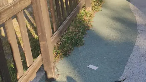 Desperfectos del parque situado junto al IES Poeta Claudio Rodríguez