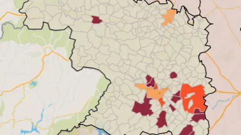 Mapa municipios con una iA muy alta a 7 días (12 de junio)