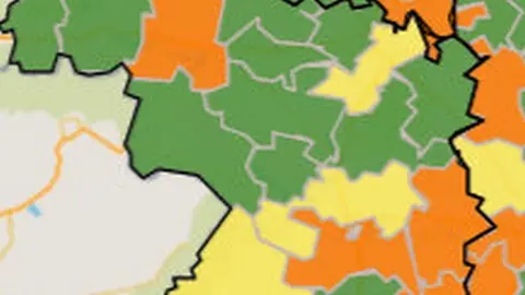 Mapa de riesgo por ZBS
