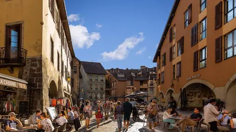 La ciudad francesa de Annecy, al sureste de Francia
