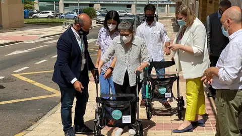 Prueba del andador inteligente, desarrollado por CARTIF