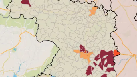 Mapa IA municipios a siete días (15 de junio)