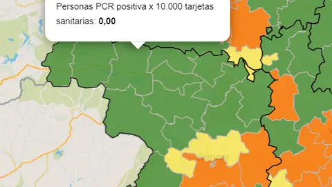 Mapa ZBS a siete días (16 de junio)