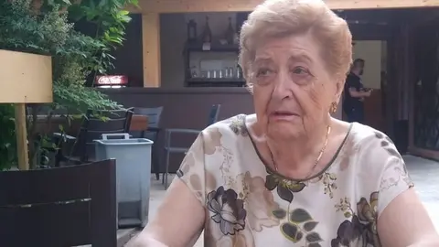 Aurelia Matellán, durante la entrevista