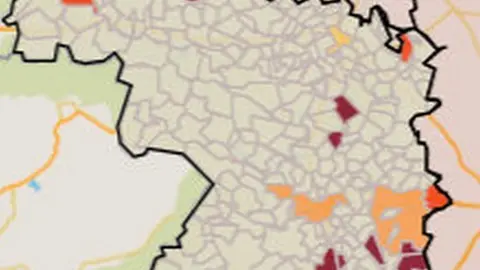 Mapa de riesgo por municipios