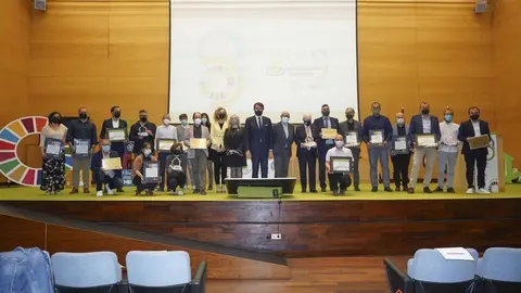 Foro de familia de los premiados con el consejero de Medio Ambiente