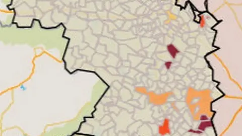 Mapa de incidencia por municipios
