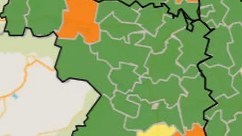 Mapa de incidencia por ZBS