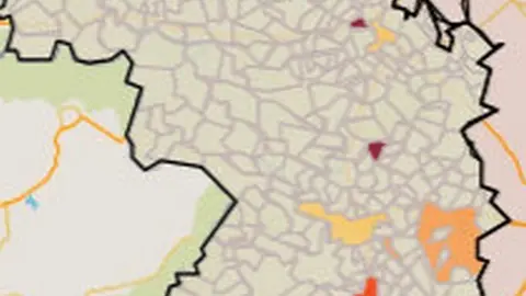 Mapa de incidencia por municipios