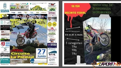 Cartel informativo de los campeonatos