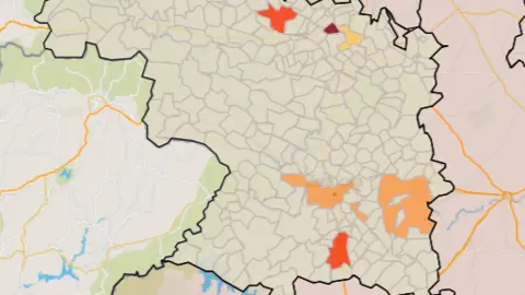 Mapa IA municipios a siete días ( de junio)