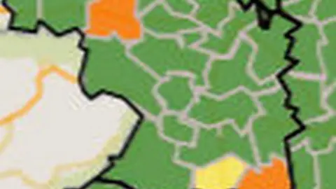 Mapa de incidencia por ZBS