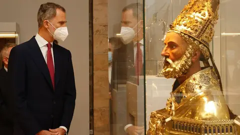 Foto de archivo de Felipe VI en la exposición de las Edades del Hombre