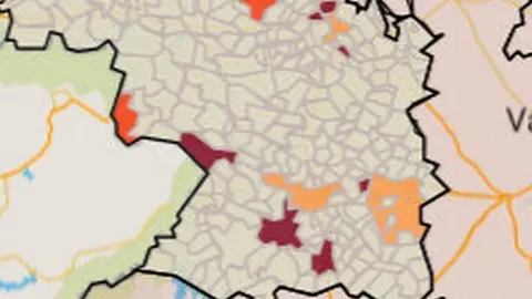 Mapa de riesgo por municipios