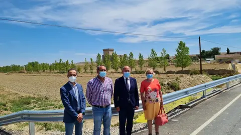 José María Barrios Tejero y José Luis Prieto Calderón durante el acto de recepción de las obras de acondicionamiento