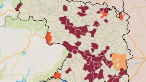 Mapa IA municipios a siete días (2 de julio)