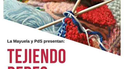 Cartel "Tejiendo redes"