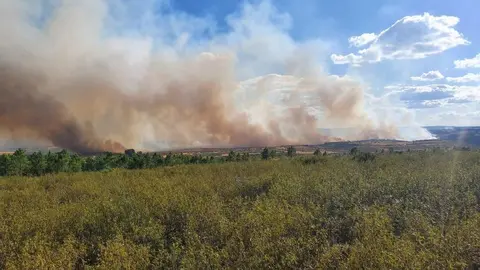 Fotografía de archivo durante uno de los incendios provocados en la anterior temporada