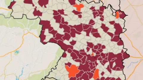 Mapa IA municipios a siete días (8 de julio)