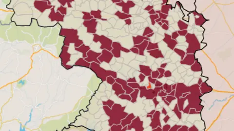 Mapa IA municipios a siete días (9 de julio)