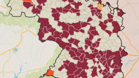 Mapa IA municipios a siete días (12 de julio)