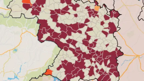 Mapa IA municipios a siete días (13 de julio)